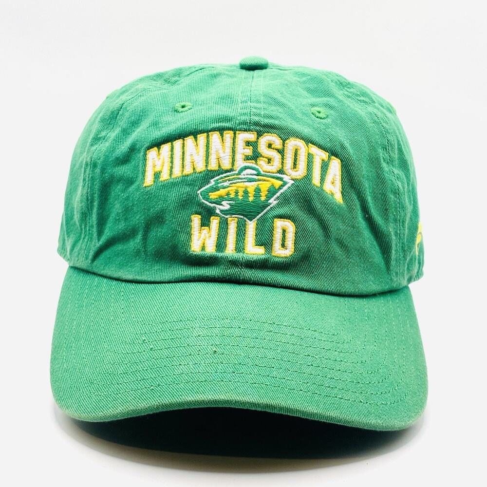 Minnesota Wild Hat Cap Strapback Retro Green Color Fanatics NHL Hockey